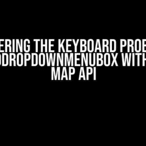 Conquering the Keyboard Problem in ExposedDropdownMenuBox with Google Map API