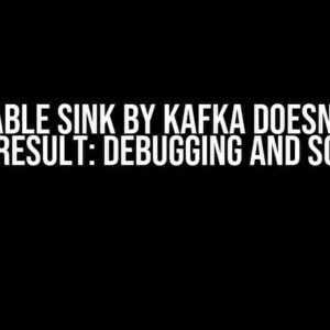 Flink Table Sink by Kafka Doesn't Print TUMBLE Result: Debugging and Solutions