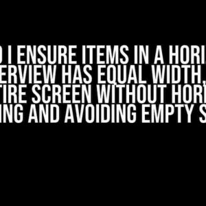 How do I ensure items in a horizontal RecyclerView has equal width, filling the entire screen without horizontal scrolling and avoiding empty spaces?